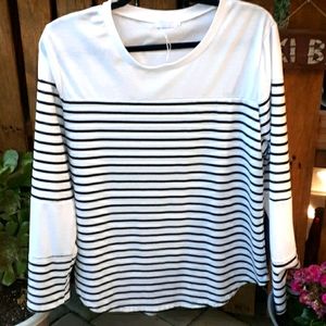 Miselon Size XLARGE women's Striped shirt